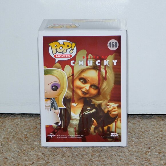 2017 Funko Pop! Bride of Chucky Tiffany Bloody Chase Variant Brand New # 468 - Picture 3 of 9